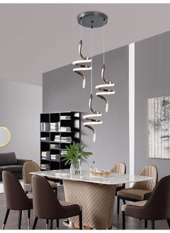 Best Power Modern LED Chandelier 7188-3 with 3 Lighting Levels, 130cm Adjustable Length, 60W – Contemporary Multi-Light Pendant for Living Room, Dining Area, Kitchen & Bedroom  - Image 1