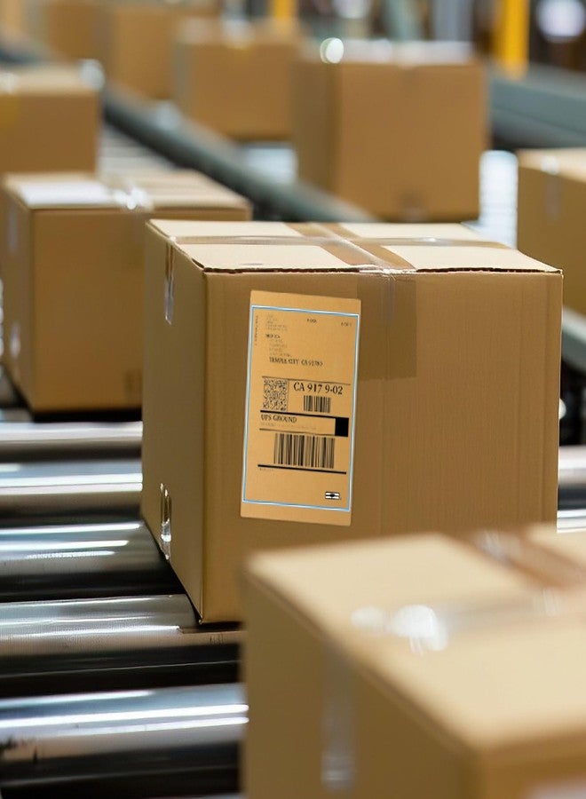 Mini Skater 4 x 6 Thermal Labels for Shipping Package 300 Labels Compatible with Most Thermal Shipping Label Printer (Brown) - Image 4