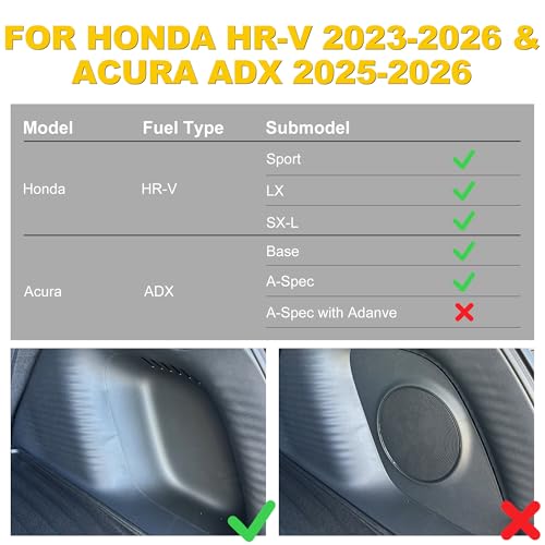 TTX LIGHTING Cargo Mat & Backrest Mat Fit for Honda HRV 2023-2026 & for Acura ADX 2025-2026, All Weather TPE Custom Fit Trunk Mat Cargo Liner with Seatback Mat Accessories, Black - Image 2