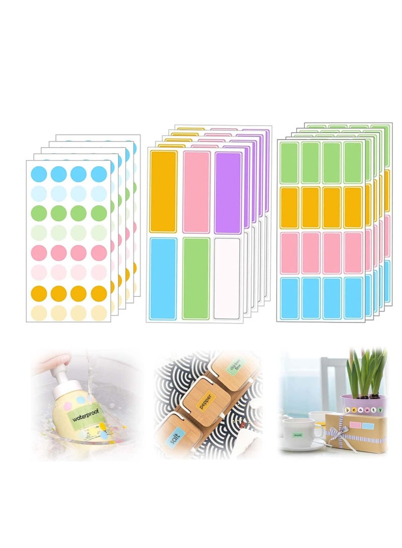 Gerenic Waterproof Labels Name Tag Stickers - 320PCS Bottle Labels Removable Name Label Stickers for Water Bottles and Daycare Kids School Supplies - Image 1