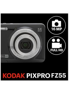 Kodak Co KODAK PIXPRO FZ55-BK 16MP CMOS Sensor Digital Camera 5X Optical Zoom 28mm Wide Angle 1080P Full HD Video  - Image 2