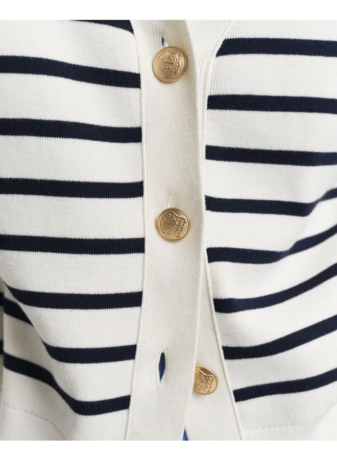 غانت Striped Cotton Cardigan