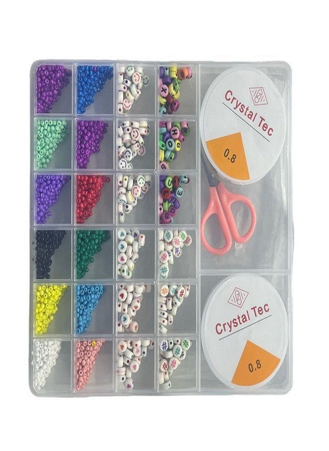 null - Large Pattern Alphabet Beads to DIY your favorite bracelet - Image 1