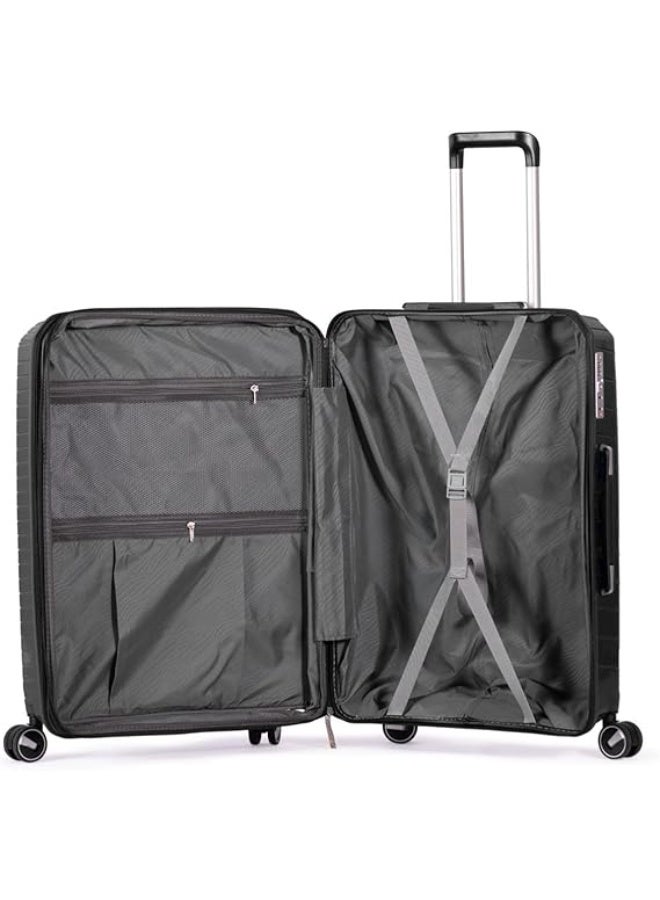 شنطة سفر بعجلات مقاس 80 سم – متينة وواسعة – مثالية للرحلات الطويلة والتنقل المريح - Image 2