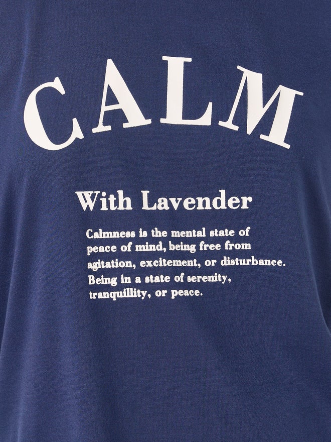 Styli Calm Slogan Print T-Shirt and Aztec Print Pyjama Set - Image 3