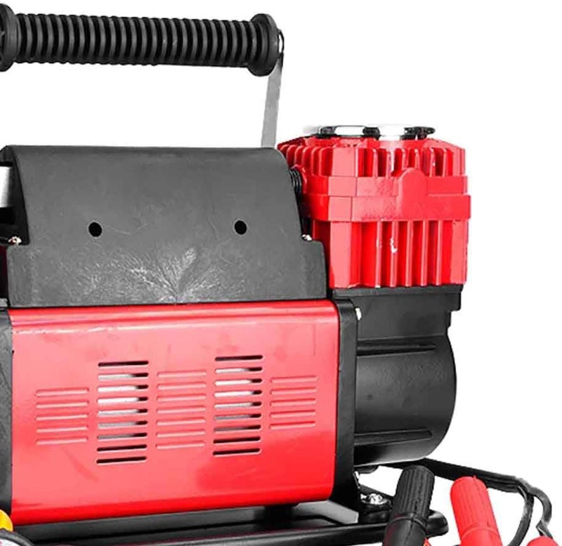 Autosmart 12V 90A 150-Psi Heavy Duty Air Compressor Red and Black - Image 2