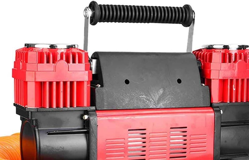 Autosmart 12V 90A 150-Psi Heavy Duty Air Compressor Red and Black - Image 3