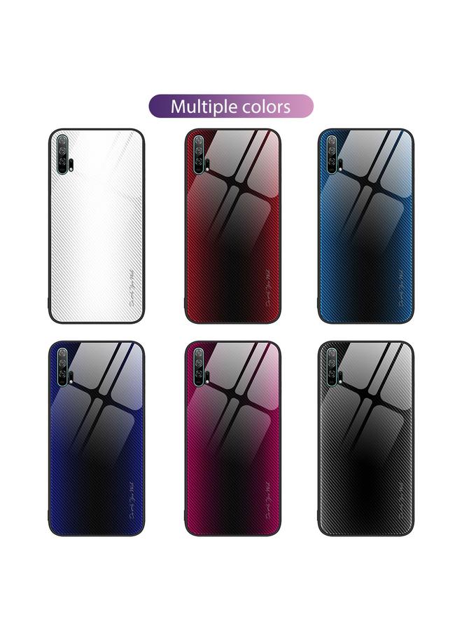 Green Tiger Case For Honor 20 Pro Texture Gradient Glass TPU Phone Case - Image 2