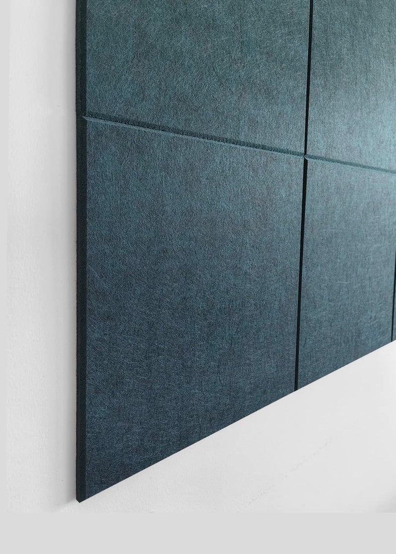 DECORITA Dark Green Bulletin Board | Large Cork Boards Alternative for Walls | Felt Cork Board for Office, Home & Classroom | Green Office Classroom Supplies | Felt Wall Tiles (12-Pack) | Emerald - Image 5