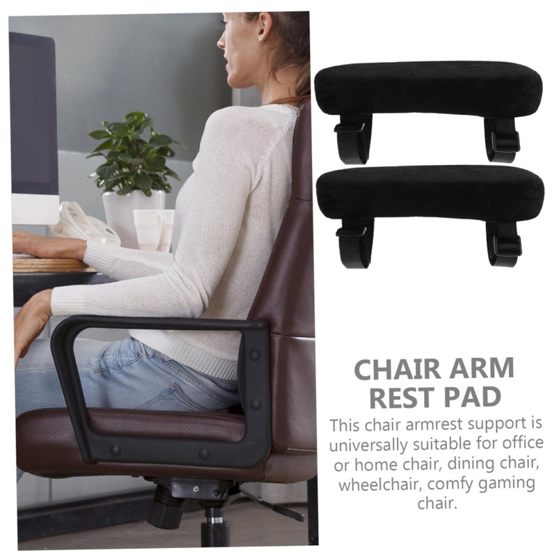 2 Pack Ergonomic Memory Foam Armrest Cushions For Office Gaming Chairs Easy To Install - Image 5