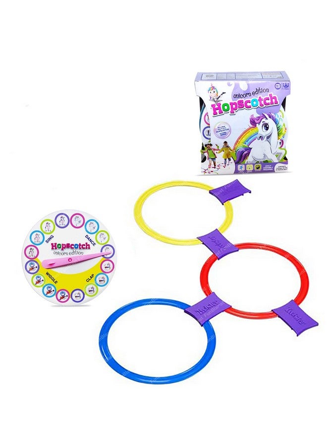 FunBlast Hopscotch Active Indoor Play with Rings Game for Kids - Unicorn Hopscotch Game, Educational Colorful Rings Game for Kids, Indoor and Outdoor Games for Kids (Multicolor) - Image 4
