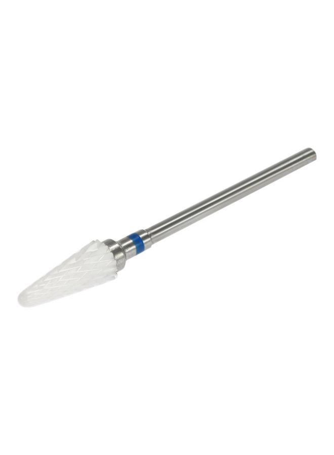 Loquat Flame Fine Nail Drill Bit Silver/White
