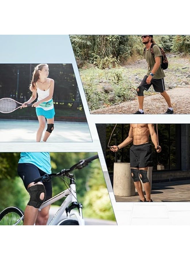 Adjustable Knee Compression Sleeve - Patella Tendon Support & Pain Relief - Lightweight & Versatile for Men and Women - Image 2