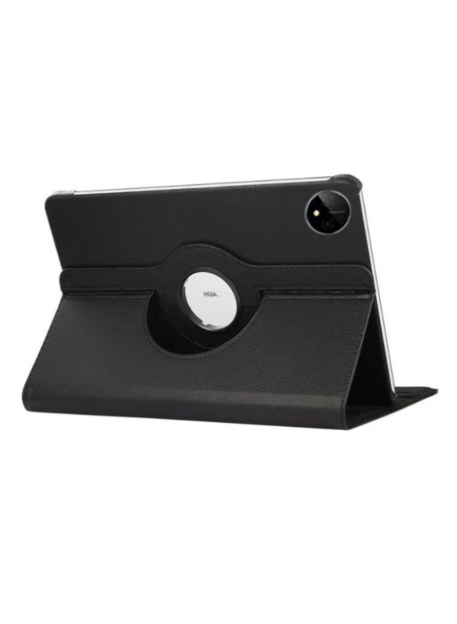 for HUAWEI MatePad Pro 12.2 (2025)，（Not for 2024） Case Cover, Multi-Angle Stand + 360 Rotating Bracket + Shockproof Leather Slim Protective Cover, Black - Image 1