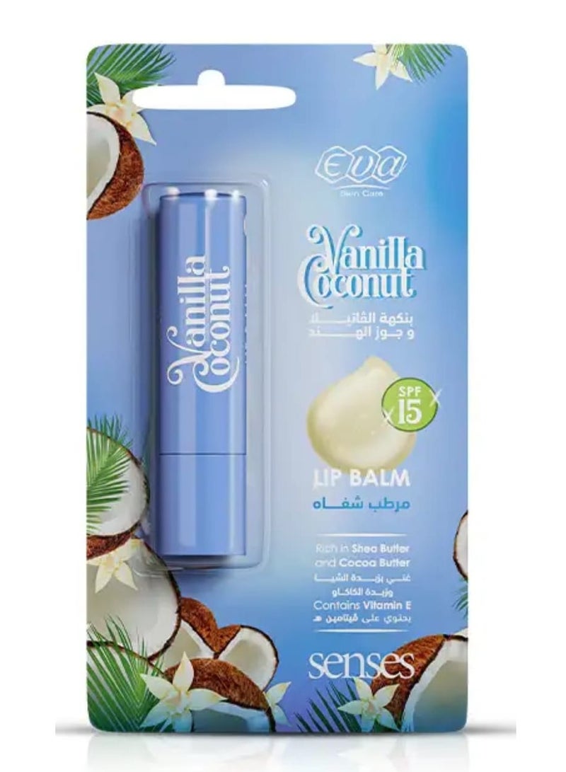 إيفا سكين كير سينز مرطب الشفاه بنكهه الفانيليا وجوزالهند 4 جم