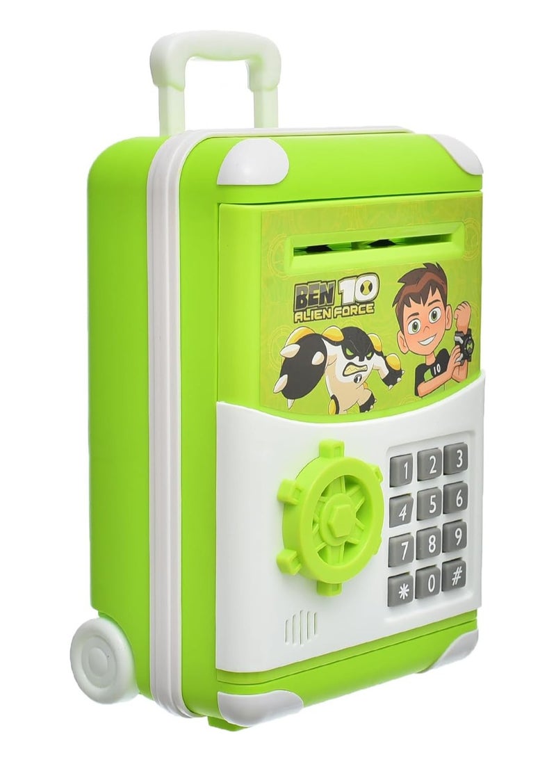 TOY GARDEN Money Bank for Kids Boys Girls Electronic, Money Bank with Password Lock Cash Coin Auto Scroll Saving Box, Mini ATM Coin Bank for Children Best Birthday Gifts (BEN 1O)  - Image 2