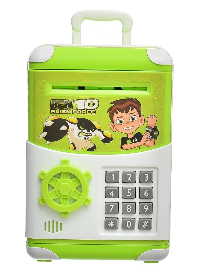 TOY GARDEN Money Bank for Kids Boys Girls Electronic, Money Bank with Password Lock Cash Coin Auto Scroll Saving Box, Mini ATM Coin Bank for Children Best Birthday Gifts (BEN 1O)  - Image 4