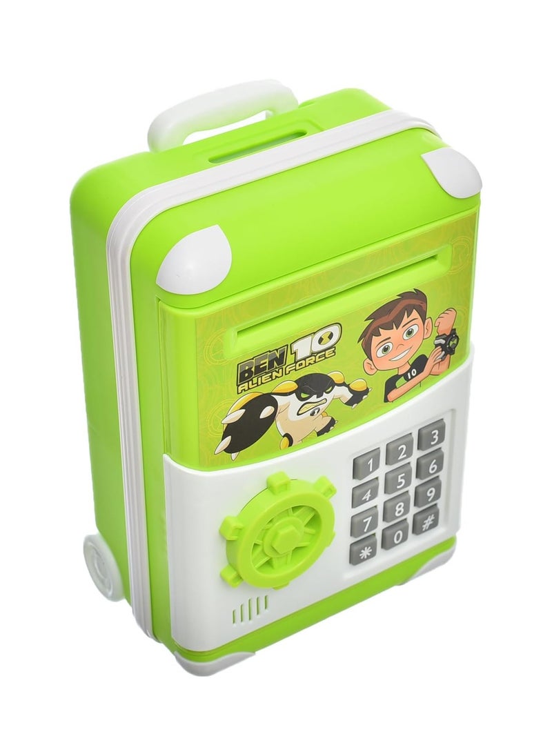 TOY GARDEN Money Bank for Kids Boys Girls Electronic, Money Bank with Password Lock Cash Coin Auto Scroll Saving Box, Mini ATM Coin Bank for Children Best Birthday Gifts (BEN 1O)  - Image 3