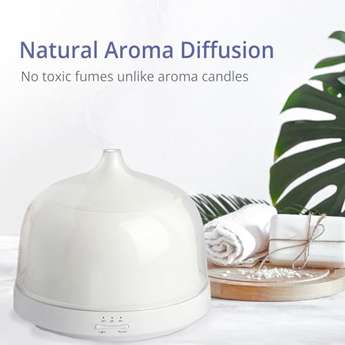 Absolute Aromas Ultrasonic Essential Oil Diffuser Humidifier Vaporizer Air 100% Natural Home Fragrance | Promotes Relaxation | Luxury Aromatherapy Experience for Office/Home/Bedroom (Blossom) - Image 4