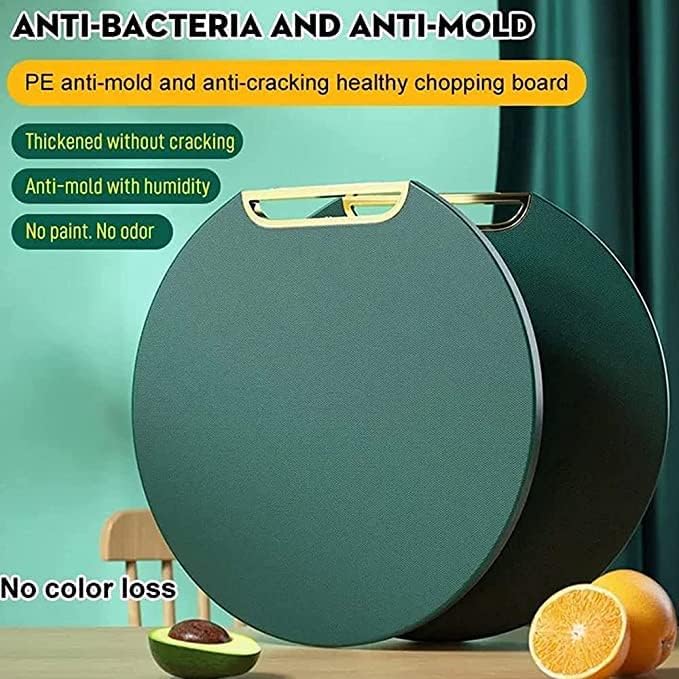 VPGS Cutting Board for Chopping Flexible Large Plastic Cutting Boards Mats for Kitchen Dishwasher Safe Easy Grip Handle Space Saving Ergonomic Design Green - Image 2