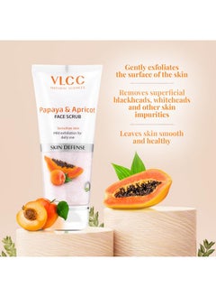 VLCC VLCC Papaya & Apricot Face Scrub for Sensitive Skin | Mild Exfoliating Cleanser for Daily Use | Removes Dead Skin | Enhances Skin Tone & Texture | 2.82 Oz/80 g  - Image 5