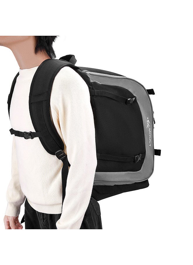MOOCY - Large Capacity Ski Boot Bag 65L Ski Boot Travel Backpack for Ski Helmet Goggles Snowboard - Image 1