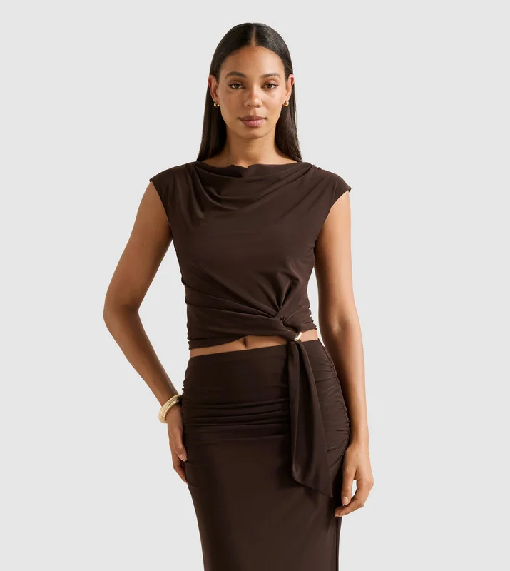 Forever New Jazelle Hardware Drape Detail Top