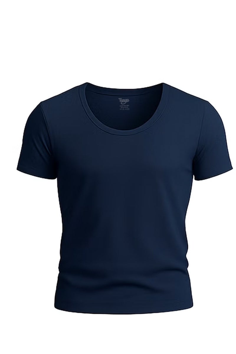 Tango Under-Shirt 100% Cotton Wide Neckline (Blue)
