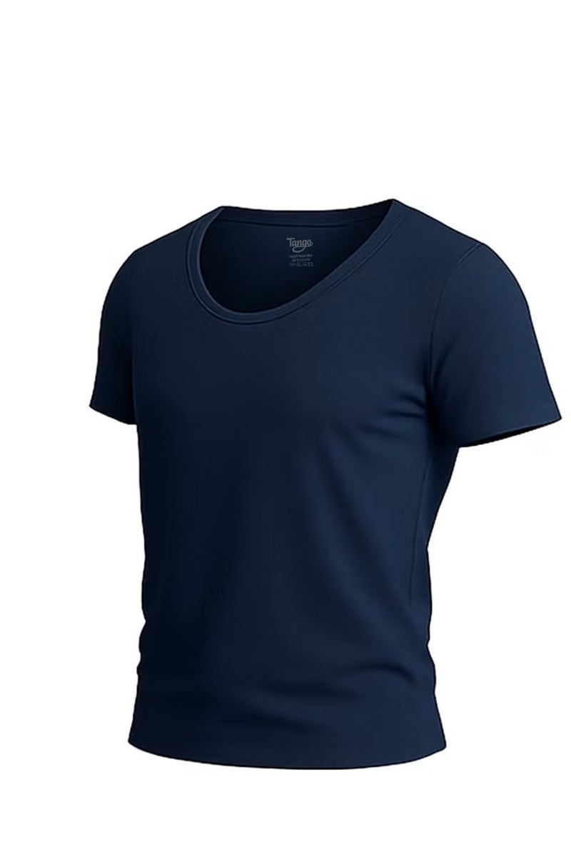 Tango Under-Shirt 100% Cotton Wide Neckline (Blue)