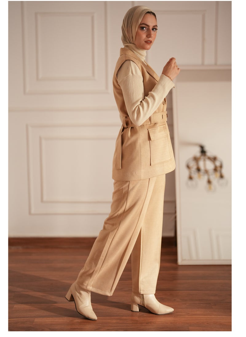 ماركة غير محددة سوت شمواه مبطن - استايل واسع وأنيق بألوان متعددة  - Image 3