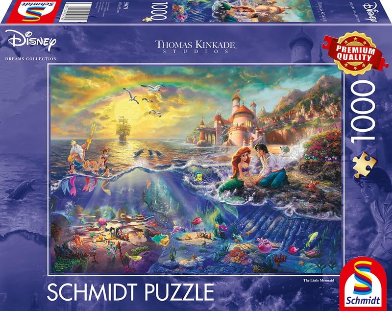 Schmidt | Thomas Kinkade: Disney The Little Mermaid Puzzle - 1000pc | Puzzle | Ages 12+ | 1 Players - Image 2