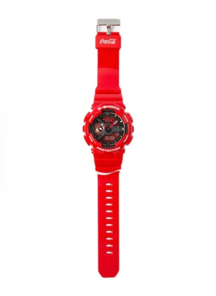 CASIO - CASIO Sports Waterproof and Shockproof Watch GA-110 Red - Image 1