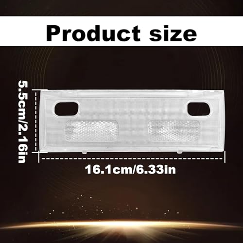 CmeRto Interior Overhead Console Dome Light Cover Clear Lens Overhead Console Reading lamp 15911049 Compatible with 2007-2013 Chevy Silverado GMC Sierra Yukon Tahoe Cadillac Escalade Suburban Avalanche - Image 5