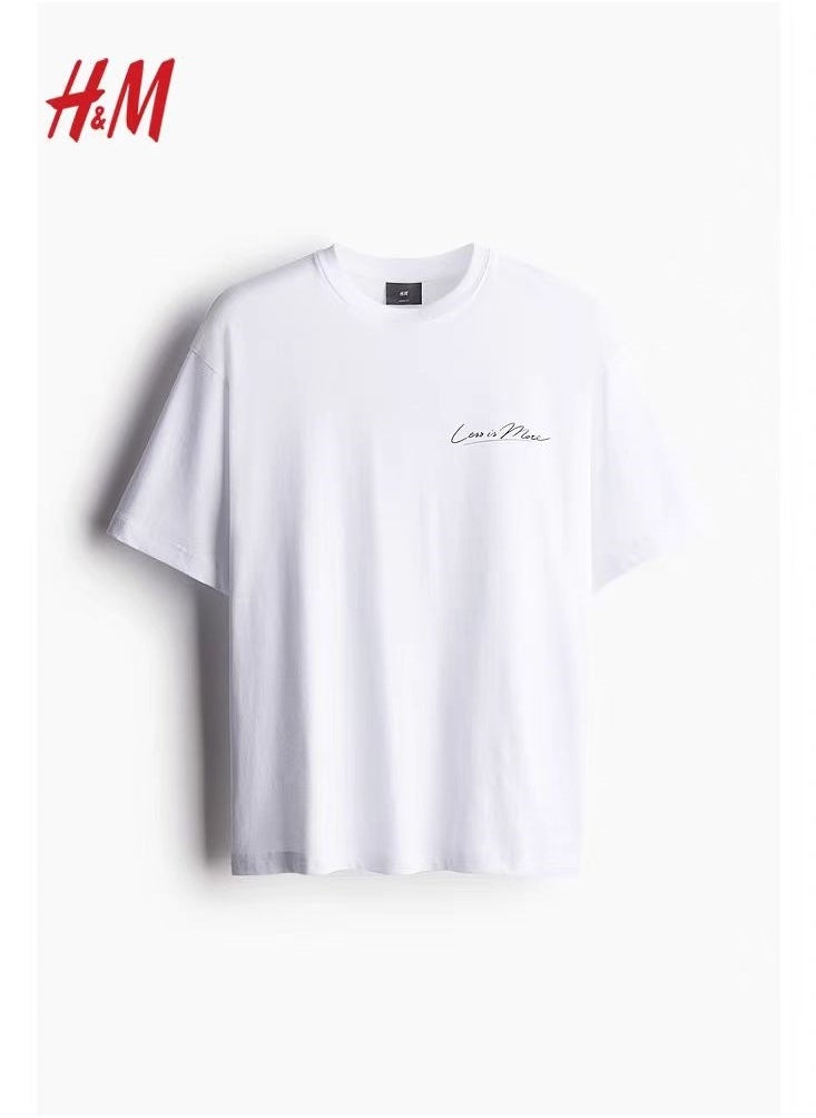 H and M - New HM Casual Loose Cotton Short Sleeved Shirt - Image 1