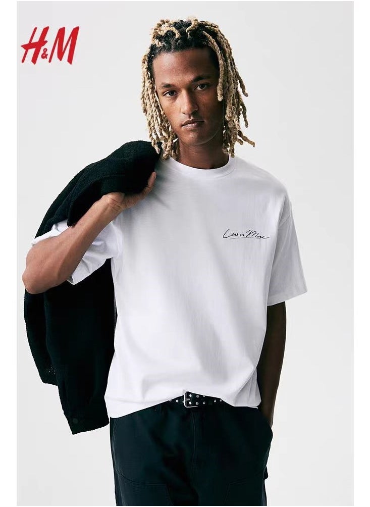 H and M - New HM Casual Loose Cotton Short Sleeved Shirt - Image 1
