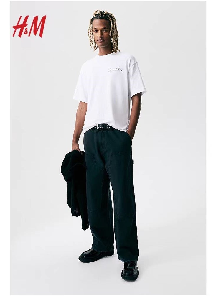 H and M - New HM Casual Loose Cotton Short Sleeved Shirt - Image 1