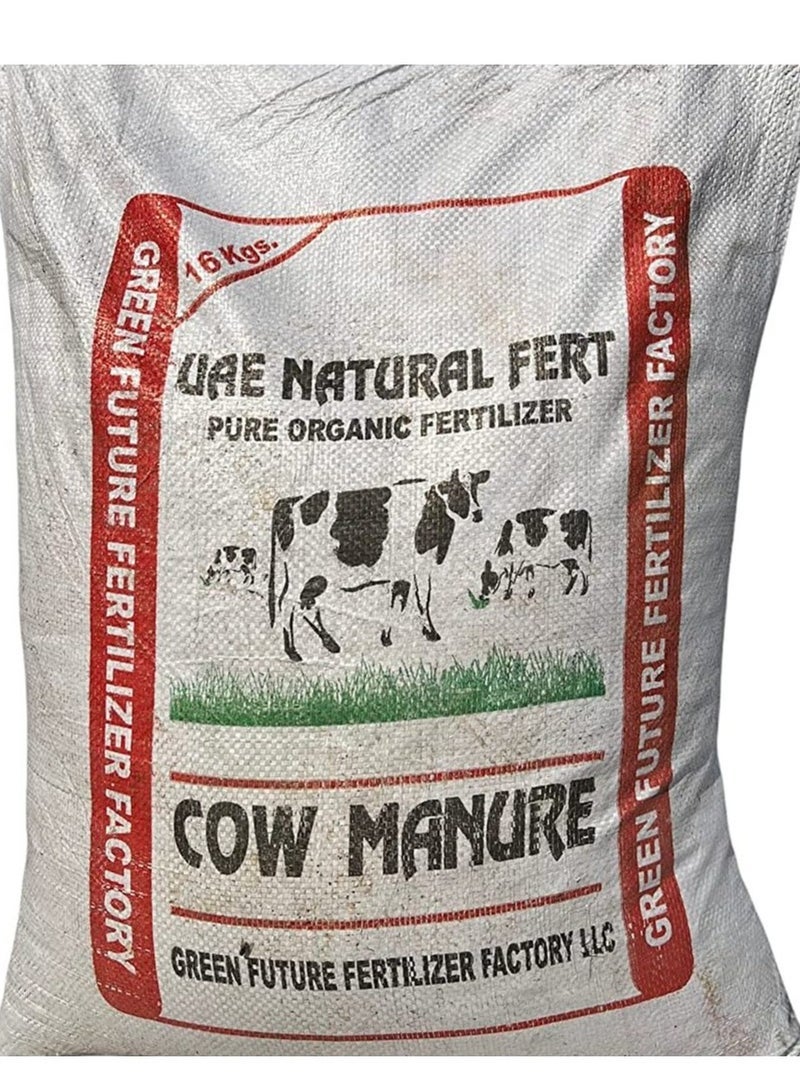 Green Future UAE Natural Organic Cow Manure Fertilizer 16 Kg Bag - Image 1