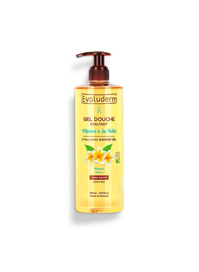 Evoluderm Monoi a la Folie Stimulating Shower Gel | Natural Origin Paraben Vegan SOAP FREE 500 ml - Image 1