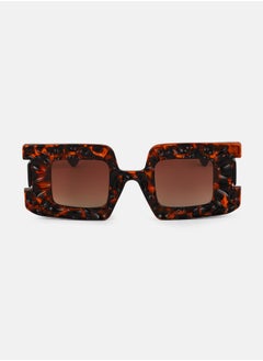 Haute Sauce Polarized Full Rim Rectangle Sunglasses For Women  - Image 1