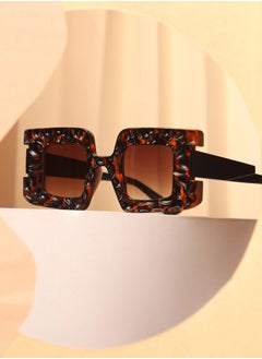 Haute Sauce Polarized Full Rim Rectangle Sunglasses For Women  - Image 2