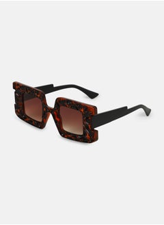 Haute Sauce Polarized Full Rim Rectangle Sunglasses For Women  - Image 5