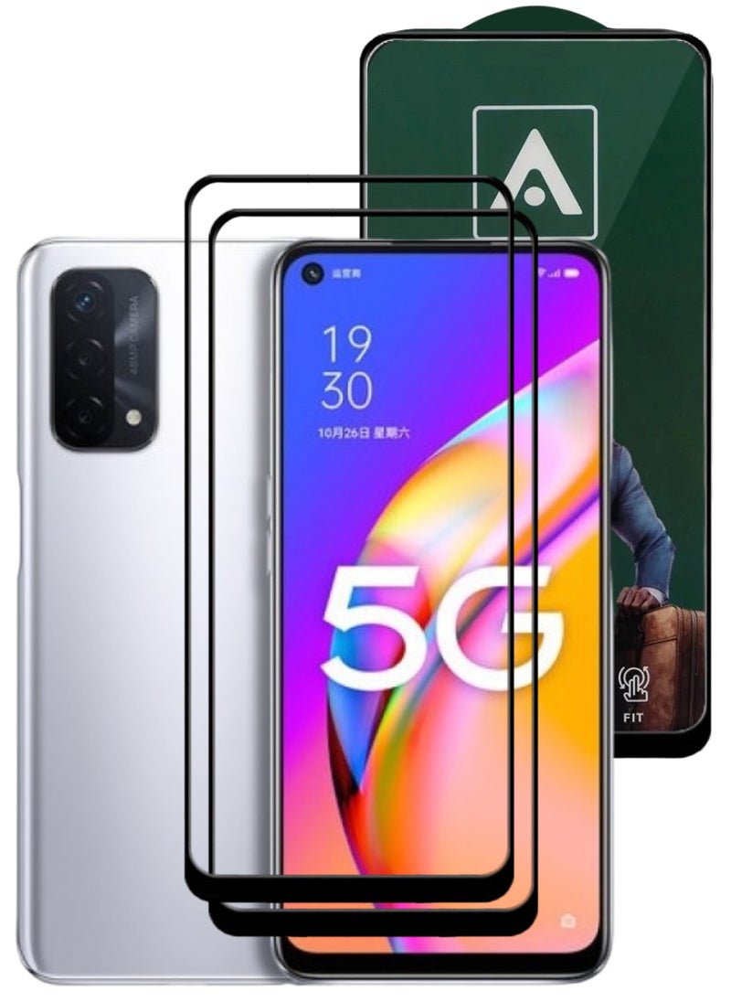 ACLIX 2 Pieces Antistatic ESD Dustproof Premium Quality High Definition Tempered Glass Screen Protector Designed For Oppo A93 5G - Image 1