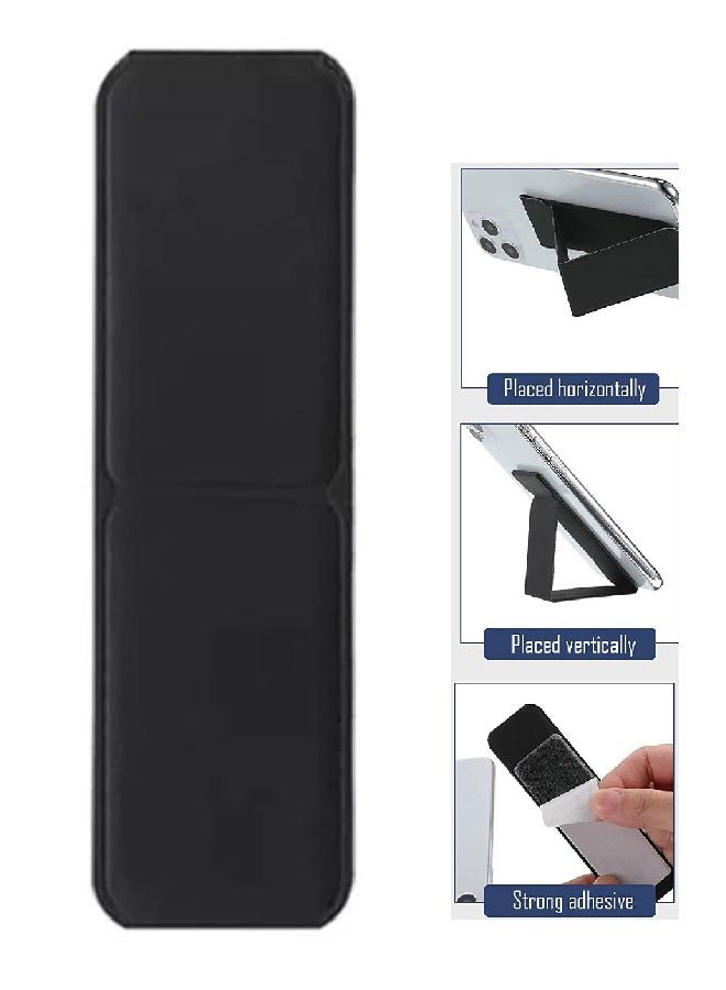 Universal Phone Grip Holder With Multiple Viewing Angles For iPhone Samsung, Phones Black  - Image 1