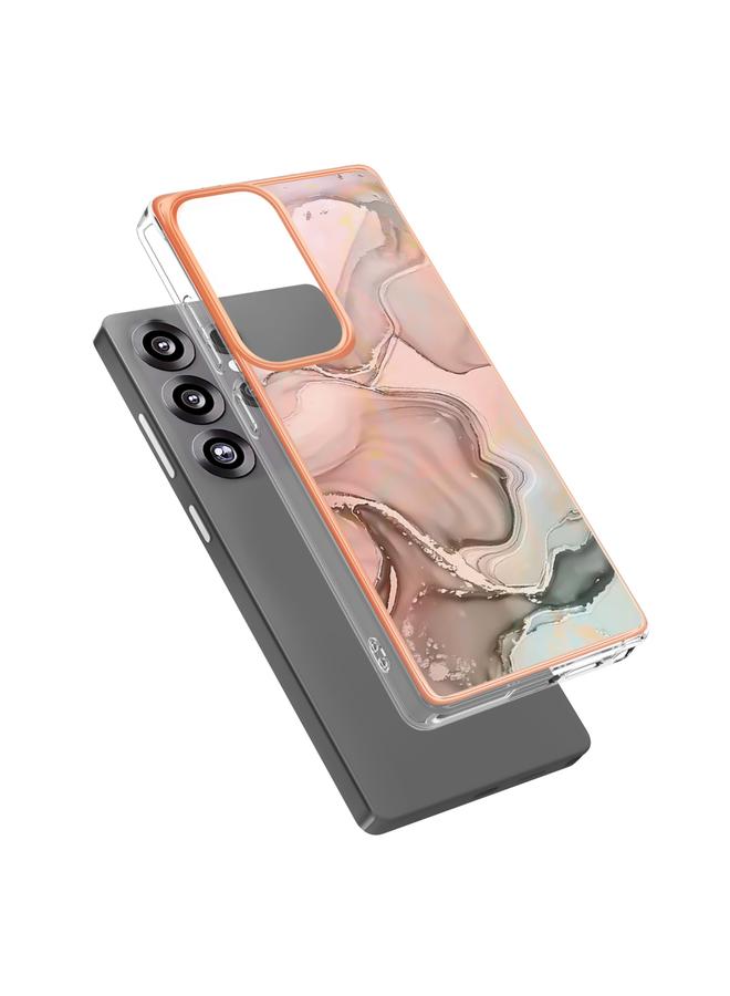 اس-توب جراب لهاتف Samsung Galaxy S25 Ultra 5G، جراب هاتف IMD مزدوج الجوانب من الرخام المطلي بالكهرباء - Image 3