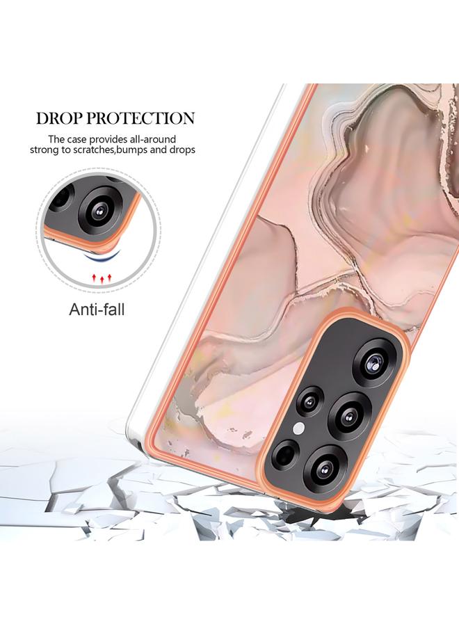 اس-توب جراب لهاتف Samsung Galaxy S25 Ultra 5G، جراب هاتف IMD مزدوج الجوانب من الرخام المطلي بالكهرباء - Image 5