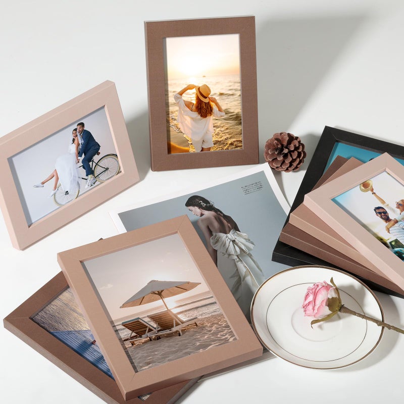 Funtopia 8x10 Picture Frames, Photo Frames Collage Wall Decor for Family, 5x7 4x6 Picture Frame Set for Wall Hanging or Tabletop Display - Image 3