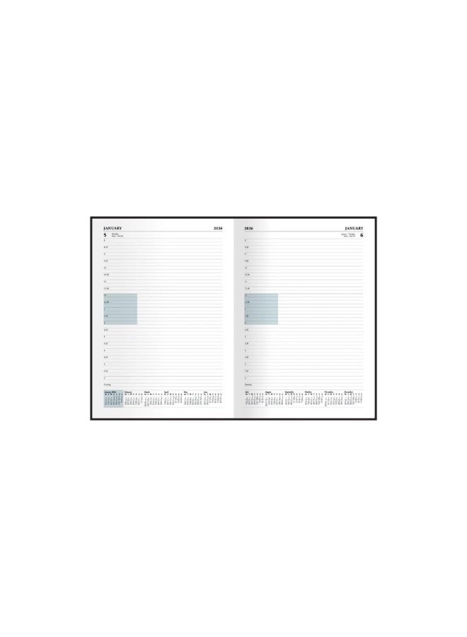 Collins Collins Desk 12 Month Mid/Academic Year Planner, August 2025-August 2026 Day-to-Page Appointments Diary, A5 Hard Cover, Black  - Image 5