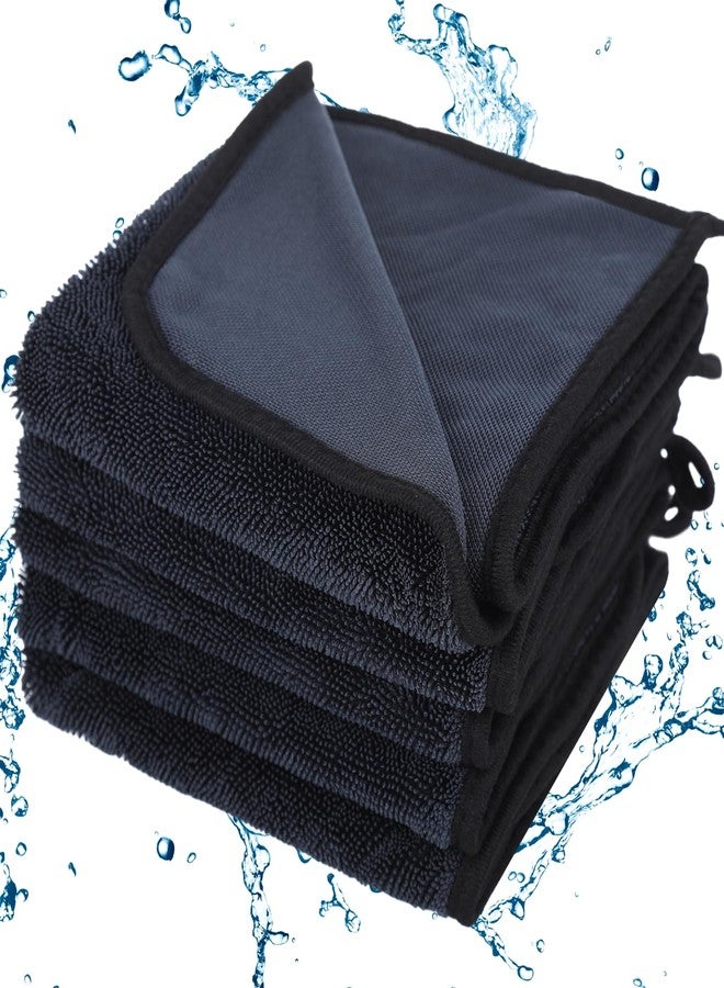 DORMIYA Shiny Wipes Shower Cleaning Cloth - 5 Pack 16 x 24 inch Ultra Absorbent Car Drying Towel, Shiny Wipes Drying Towel Microfiber Cleaning Cloth for Car, Bath & Househood - Image 2