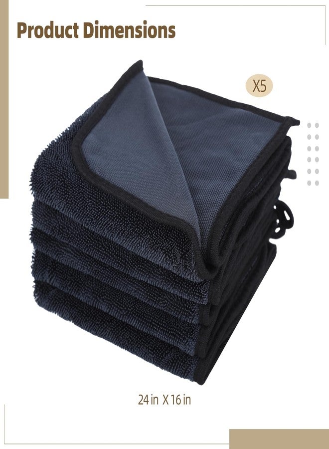 DORMIYA Shiny Wipes Shower Cleaning Cloth - 5 Pack 16 x 24 inch Ultra Absorbent Car Drying Towel, Shiny Wipes Drying Towel Microfiber Cleaning Cloth for Car, Bath & Househood - Image 5