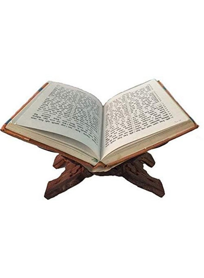 أزور جرين حامل مصحف باللون الأزرق السماوي حامل كتاب رحال رحال خشبي منحوت عيد - Image 4